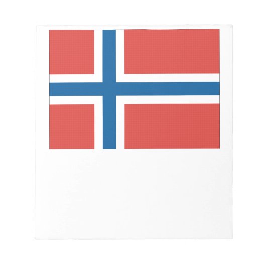 ノルウェー国旗 ノートパッド (正面)
