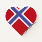 ノルウェー国旗 ノートブック (裏面)