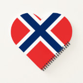 ノルウェー国旗 ノートブック (裏面)
