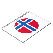ノルウェー国旗 ノートブック (左側)