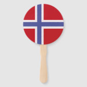 ノルウェー国旗 ハンドファン (裏面)