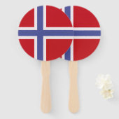 ノルウェー国旗 ハンドファン (正面&裏面)