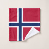 ノルウェー国旗 バスタオルセット (ウォッシュタオル)