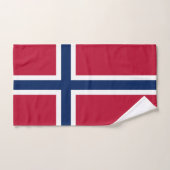 ノルウェー国旗 バスタオルセット (ハンドタオル)