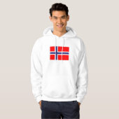 ノルウェー国旗 パーカ (正面フル)