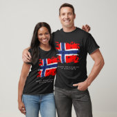 ノルウェー国旗 ビンテージ Tシャツ (ユニセックス)