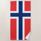 ノルウェー国旗 ビーチタオル (正面)