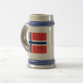 ノルウェー国旗 ビールジョッキ (正面左)
