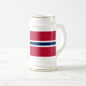 ノルウェー国旗 ビールジョッキ (正面右)