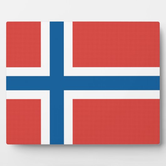ノルウェー国旗 フォトプラーク (正面)