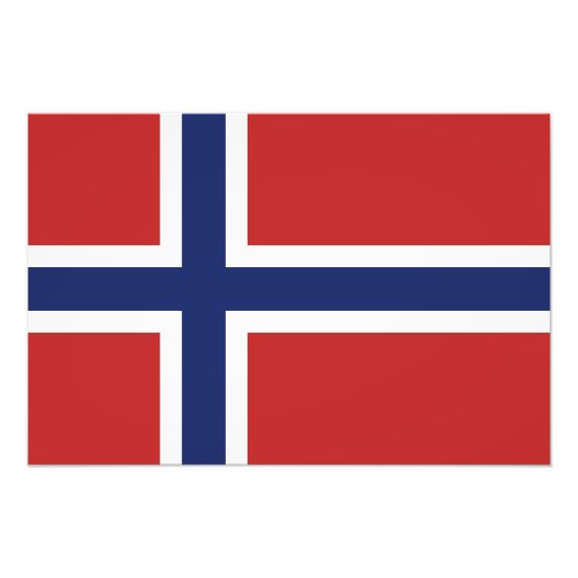 ノルウェー国旗 フォトプリント            (正面)