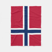 ノルウェー国旗 フリースブランケット (正面)