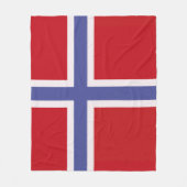 ノルウェー国旗 フリースブランケット (正面)