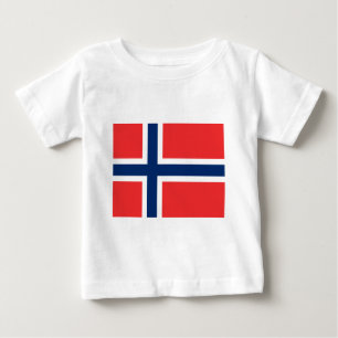 ノルウェー国旗 ベビーTシャツ