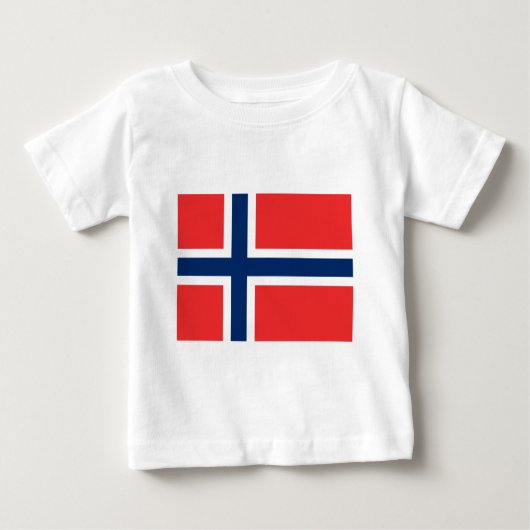 ノルウェー国旗 ベビーTシャツ (正面)