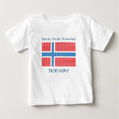 ノルウェー国旗 ベビーTシャツ (正面)