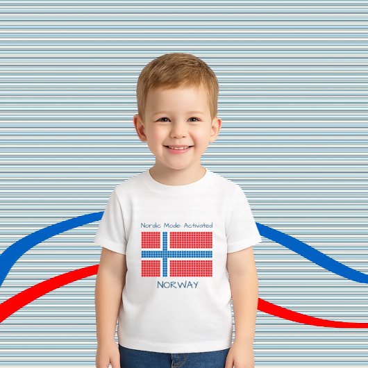 ノルウェー国旗 ベビーTシャツ