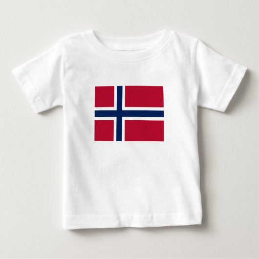 ノルウェー国旗 ベビーTシャツ (正面)