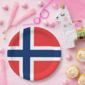 ノルウェー国旗 ペーパープレート (パーティー)
