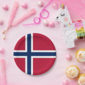 ノルウェー国旗 ペーパープレート (パーティー)