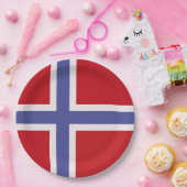 ノルウェー国旗 ペーパープレート (パーティー)