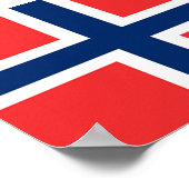 ノルウェー国旗 ポスター (角)