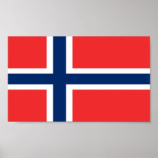 ノルウェー国旗 ポスター (正面)