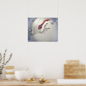 ノルウェー国旗 ポスター (キッチン)