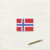 ノルウェー国旗 ポストイット (デスク上)