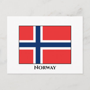 ノルウェー国旗 ポストカード