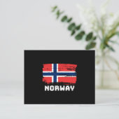 ノルウェー国旗 ポストカード (スタンド正面)