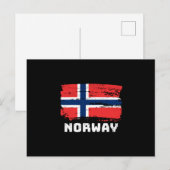 ノルウェー国旗 ポストカード (正面/裏面)