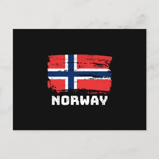 ノルウェー国旗 ポストカード (正面)