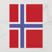 ノルウェー国旗 ポストカード (正面)