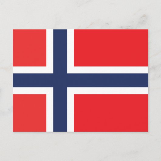 ノルウェー国旗 ポストカード (正面)
