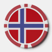 ノルウェー国旗 ポーカーチップ (正面)