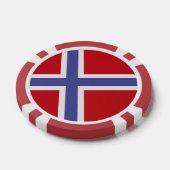 ノルウェー国旗 ポーカーチップ (シングル)