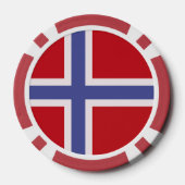 ノルウェー国旗 ポーカーチップ (裏面)