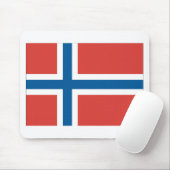 ノルウェー国旗 マウスパッド (マウス)