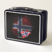 ノルウェー国旗 メタルランチボックス (裏面)