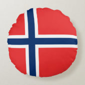 ノルウェー国旗 ラウンドクッション (正面)