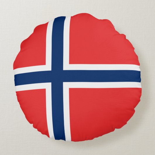 ノルウェー国旗 ラウンドクッション (裏面)