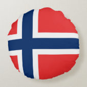 ノルウェー国旗 ラウンドクッション (裏面)