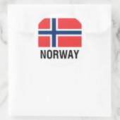 ノルウェー国旗 ラウンドシール (バッグ)