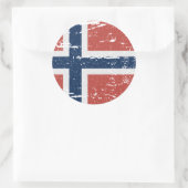 ノルウェー国旗 ラウンドシール (バッグ)