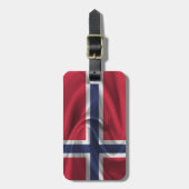 ノルウェー国旗 ラゲッジタグ (正面縦)