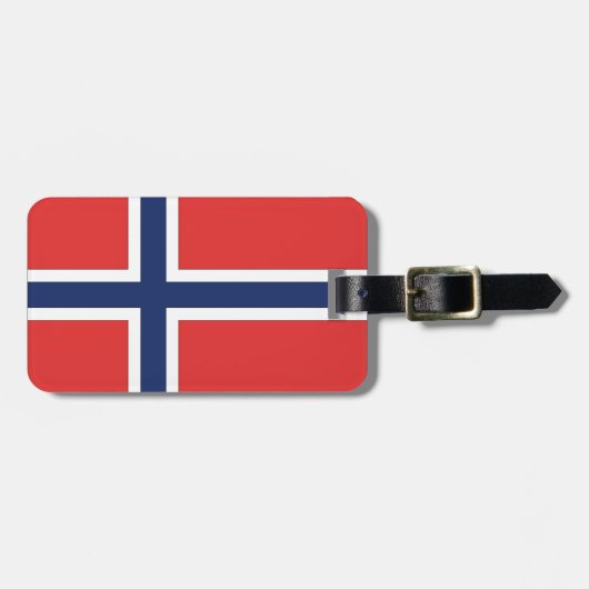 ノルウェー国旗 ラゲッジタグ (正面横)