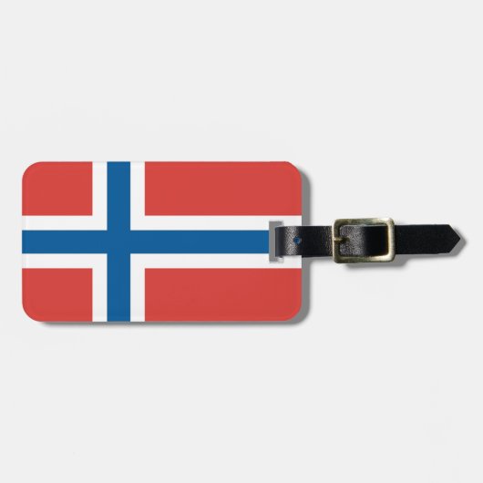 ノルウェー国旗 ラゲッジタグ (正面横)