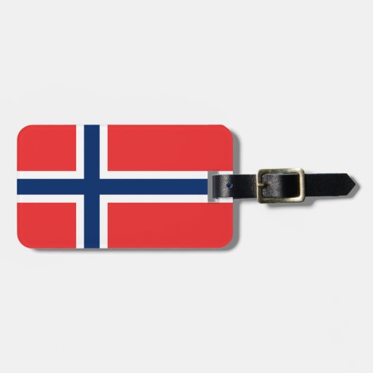 ノルウェー国旗 ラゲッジタグ (正面横)