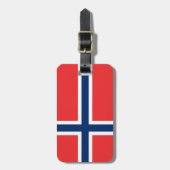 ノルウェー国旗 ラゲッジタグ (正面縦)
